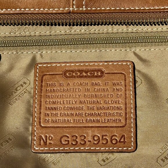 COACH Vintage Soft Legacy Demi Hobo 9564 Burnished Camel Adjustable Strap - Picture 11 of 14